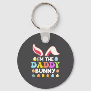 Bunny Face Cool Easter Bunny With Gles Daddy Fa Keychain
