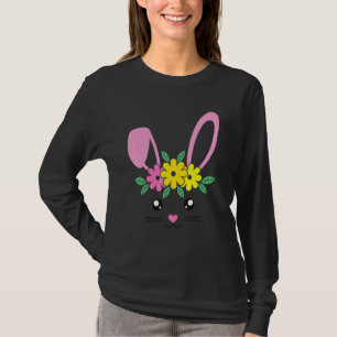 Bunny Face Easter Day For Women Teen Girls And Tod T-Shirt