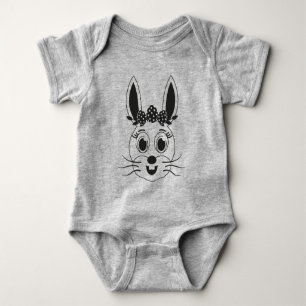 Bunny Face Girl-32885 Baby Bodysuit