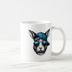 Bunny Face Hat Sungles Happy Easter Day Boy Kid 1 Coffee Mug