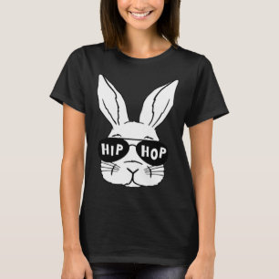Bunny Face Hip Hop Sunglasses Happy Easter Day Boy T-Shirt