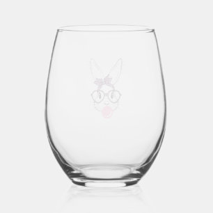 Bunny Face Leopard Glasses Bubble Gum Easter Day G