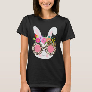 Bunny Face Leopart Print Easter Basket Stuffer For T-Shirt