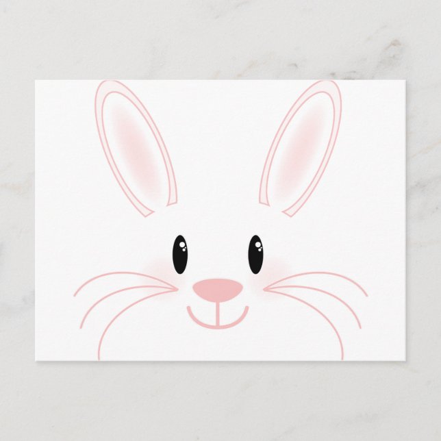 Bunny Face Postcard (Front)