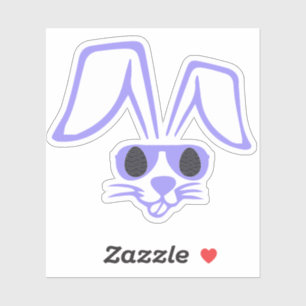 Bunny Face With Shades Funny Easter Boys Men Kids
