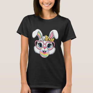 Bunny Face With Sungles For Boys Men Kids Easter D T-Shirt