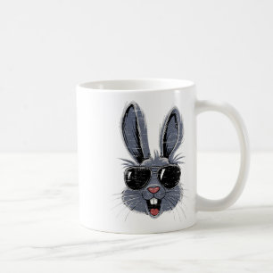 Bunny Face With Sungles Rabbit Easter Day Boys Tee Coffee Mug
