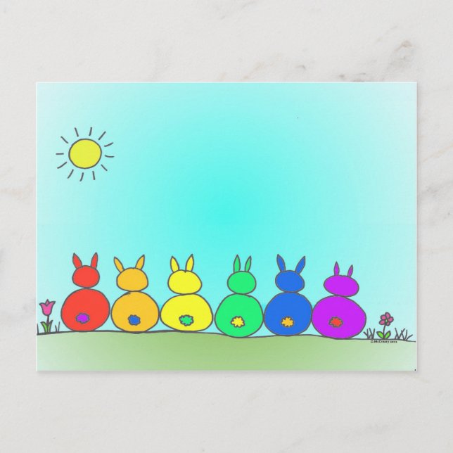Bunny Family Postcard (Front)