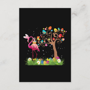 Bunny Flamingo Easter 2021 Cute Flamingo Lovers Enclosure Card