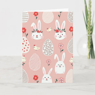Bunny Floral Celebration Card