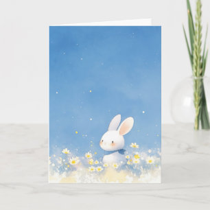 Bunny Floral Fantasy Card