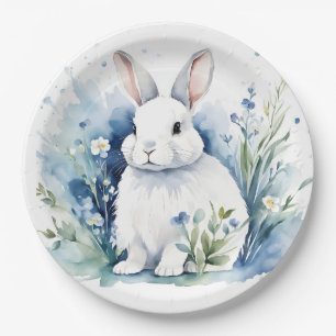 bunny for Easter Paper Plate