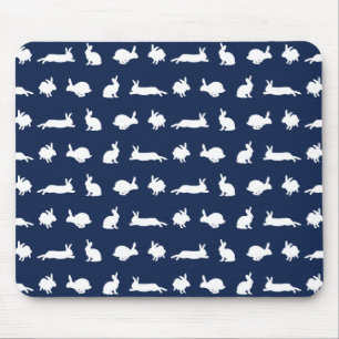 Bunny Frenzy Mousemat (Navy) Mouse Pad