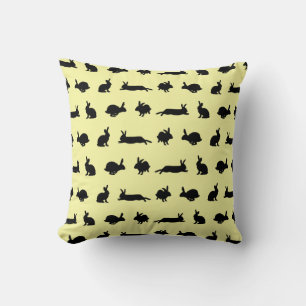 Bunny Frenzy Pillow (Light Yellow)