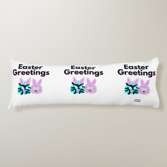 Bunny Fuzzies Body Pillow (Front)