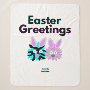 Bunny Fuzzies Medium Sherpa Blanket