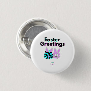 Bunny Fuzzies Round Button