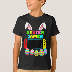 Bunny Gaming Controller Gamer Boys Funny Video Gam T-Shirt