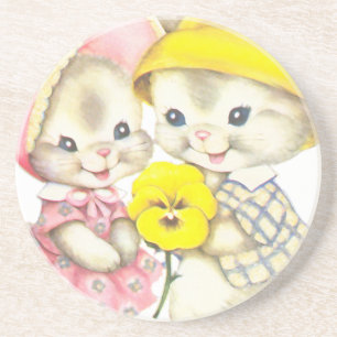 Bunny Girl+Boy Coaster