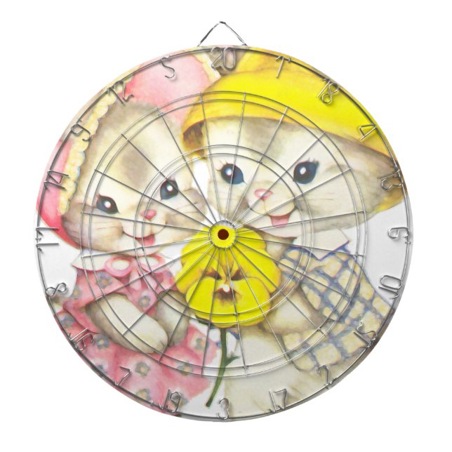 Bunny Girl+Boy Dartboard (Front)