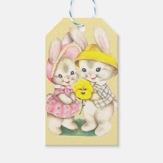 Bunny Girl+Boy Gift Tags (Front)