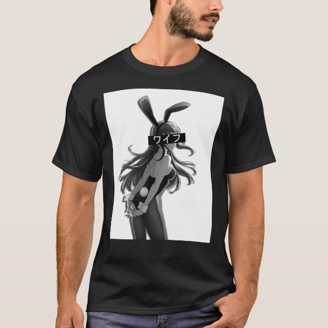 Bunny Girl Senpai Mai Sakurajima Waifu Graphic T-S T-Shirt (Front)