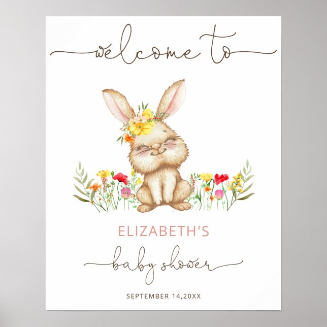 Bunny Girl Welcome Sign (Front)