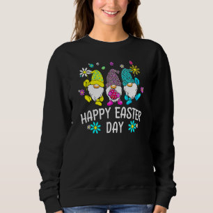 Bunny Gnome Squad Rabbit Eggs Hunting Happy Easter Sweatshirt