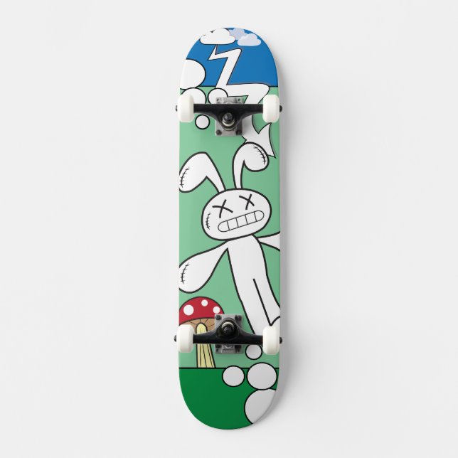 Bunny Graffiti Skateboard (Front)