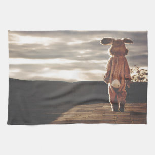 bunny grunge kitchen towel