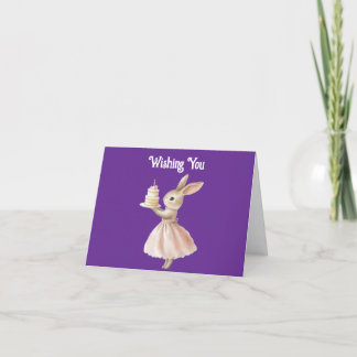 Bunny Happy Birthday Greeting Card