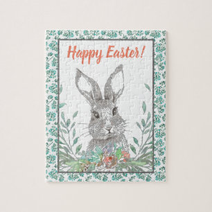 Bunny Happy Easter Jigsaw Puzzle