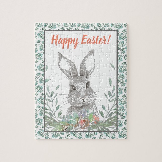 Bunny Happy Easter Jigsaw Puzzle (Vertical)