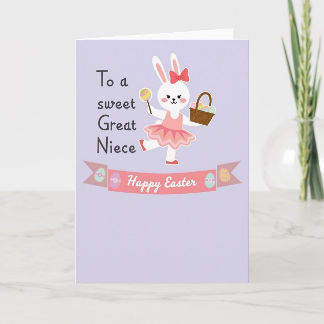 Bunny Happy Easter Season Card (Front)