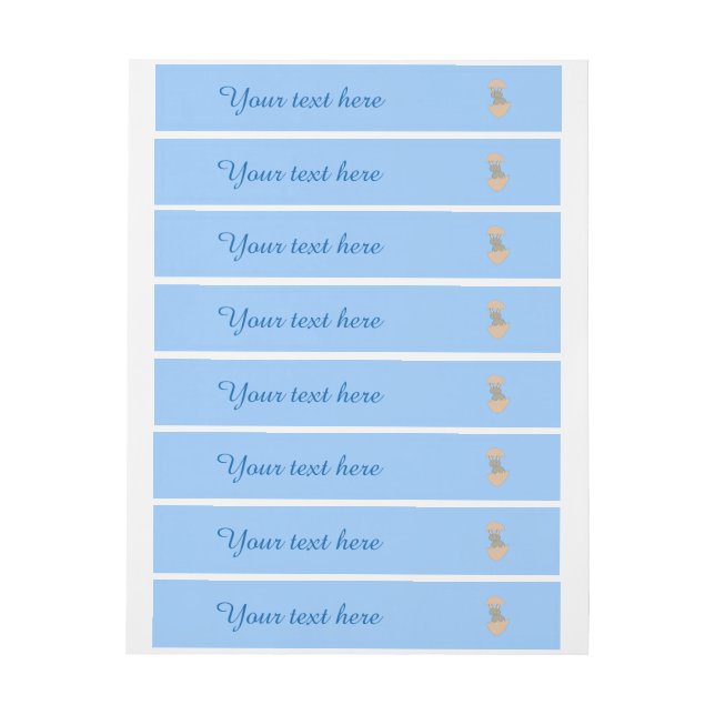 Bunny Hatching from Egg Weird Custom Labels (Sheet)