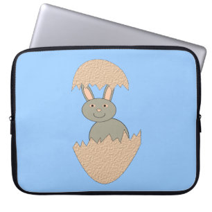 Bunny Hatching from Egg Weird Laptop Bag