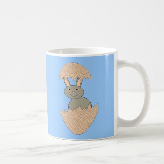 Bunny Hatching from Egg Weird Mug (Right)