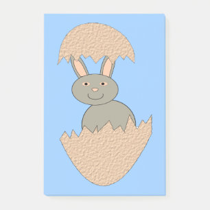 Bunny Hatching from Egg Weird Post it notes Pad