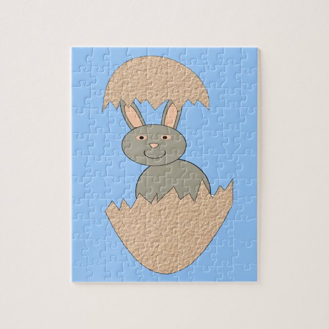 Bunny Hatching from Egg Weird Puzzle (Vertical)
