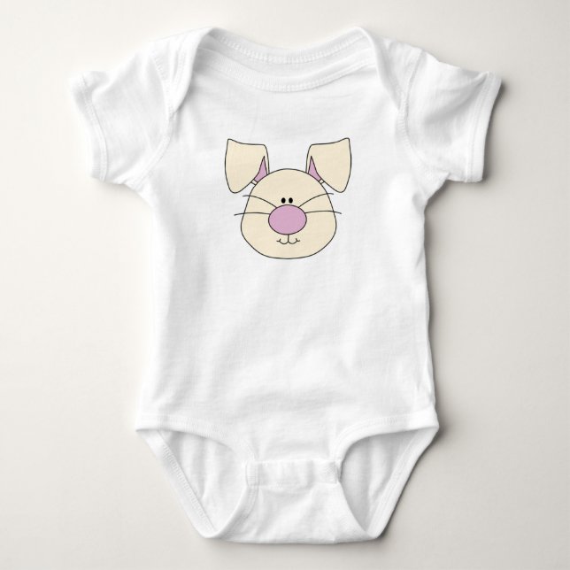 Bunny Head Baby Bodysuit (Front)