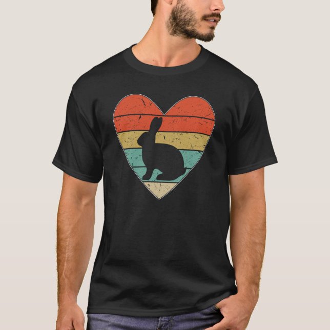 Bunny Heart Rabbit Year 2023 Easter Egg Love Rabbi T-Shirt (Front)