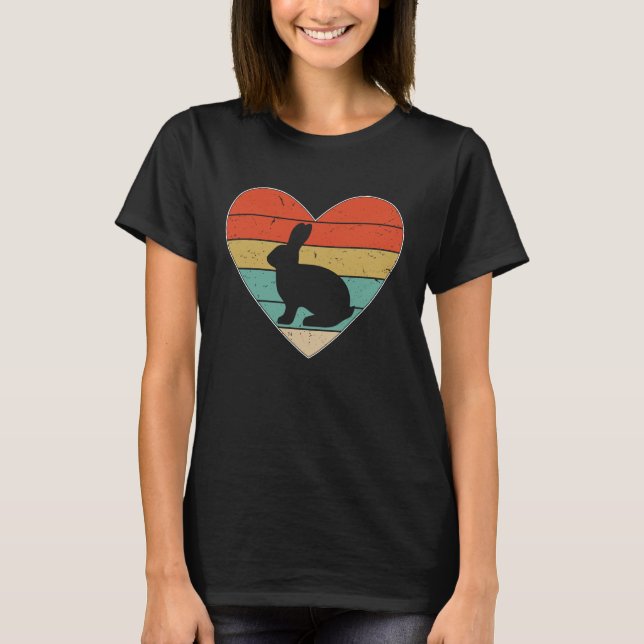 Bunny Heart Rabbit Year 2023 Easter Egg Love Rabbi T-Shirt (Front)