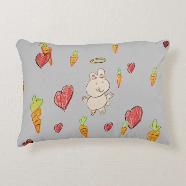 BUNNY HEAVEN -  Pillow ( brushed polyester) (Front)