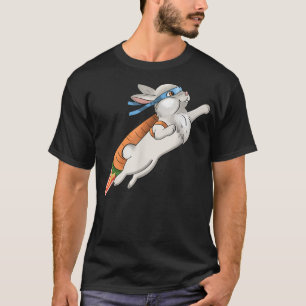 Bunny Hero Japanese Ninja Cute Rabbit T-Shirt