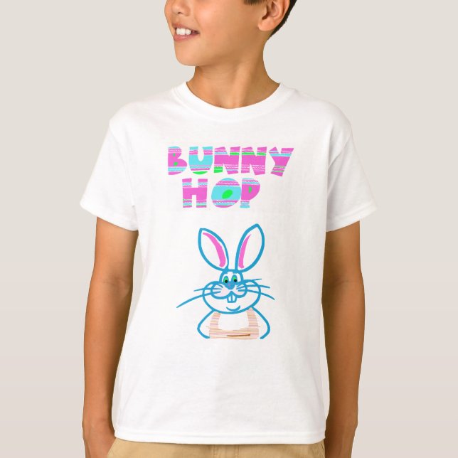 BUNNY HOP EASTER YOUTH T-SHIRT (Devant)