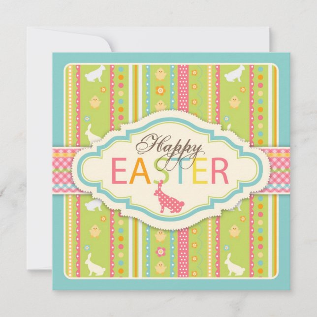 Bunny Hop Invitation Square (Front)