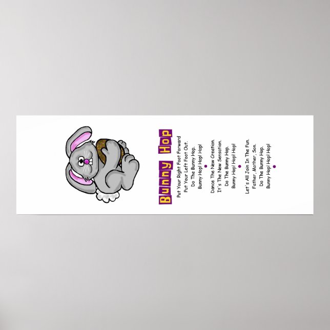 Bunny Hop Lyrics  Vertical Poster (Front)