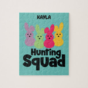 "BUNNY HUNTING SQUAD" PUZZLE PERSONALIZED.