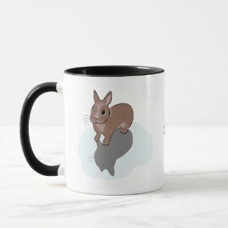 Bunny in puddle  mug