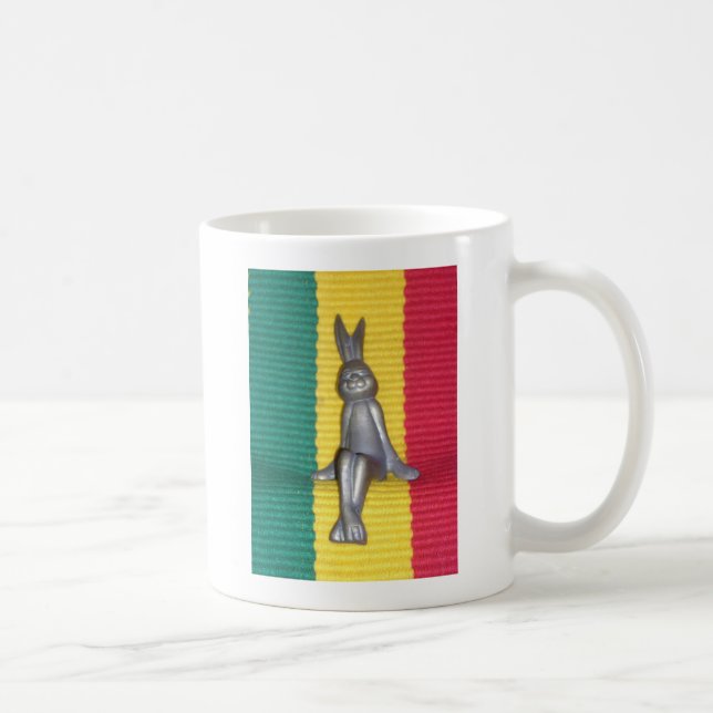 Bunny in Rasta Colours: A Touch of Groovy Art Prin Coffee Mug (Right)
